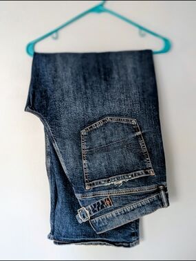 American Eagle Outfitters Strigid Baggy Blue Denim Jeans NWOT WIDE LEG